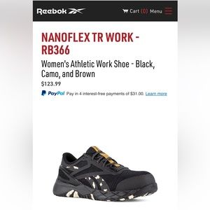 Reebok work sneakers